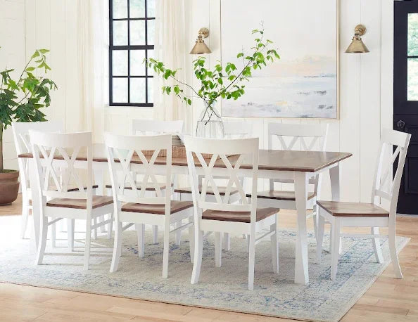 Ensemble de salle à manger avec table à pieds torsadés et chaise Emmett