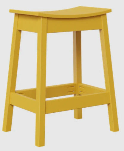 Tabouret de bar d'extérieur en forme de selle